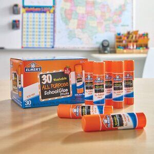 Elmer's All Purpose School Glue Sticks, 30pack